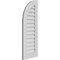 Ekena Millwork Quarter Round Top Left Surface Mount PVC Gable Vent w/ 3-1/2"W x 1"P Standard Frame, 16"W x 42"H GVPQL16X4201SN - alternate 4